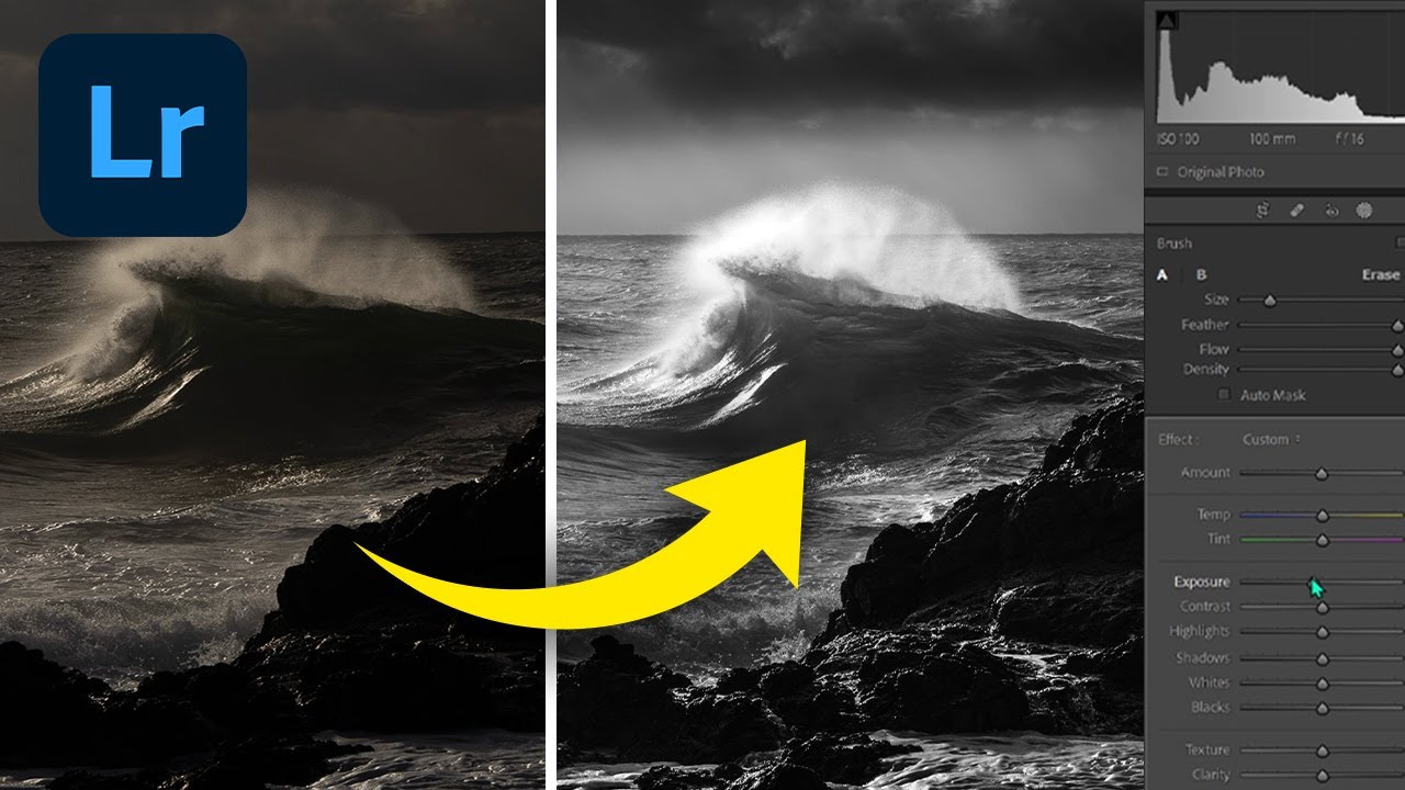 How to Process a Dramatic Black and White Landscape in Lightroom (The Way I Actually Do It)