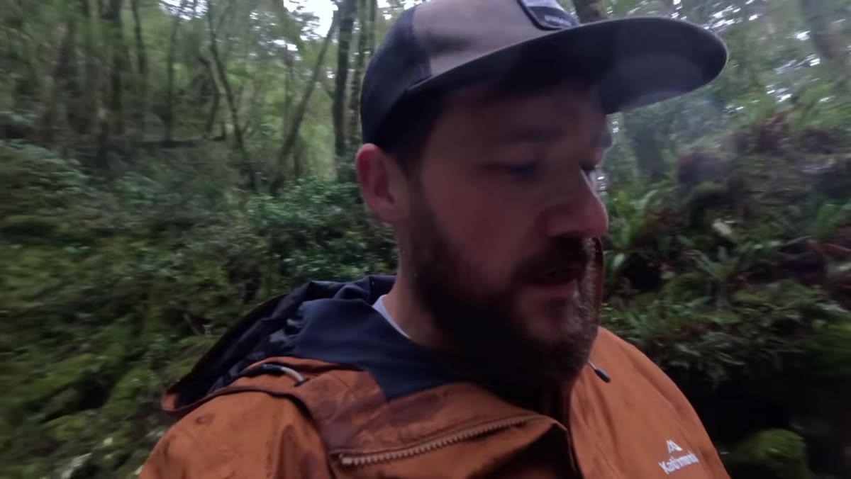 Will standing back from waterfall, evaluating angles and framing zones