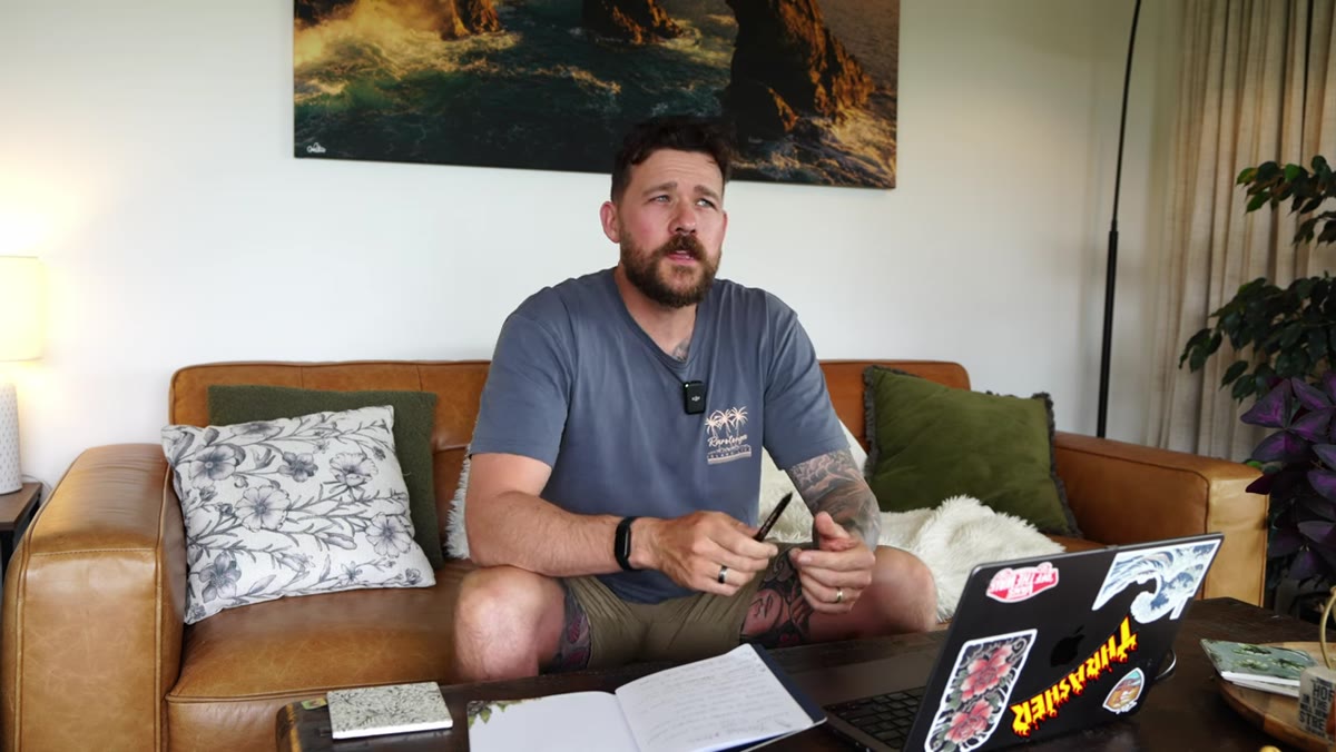 William explaining the pressure of needing to come home with images