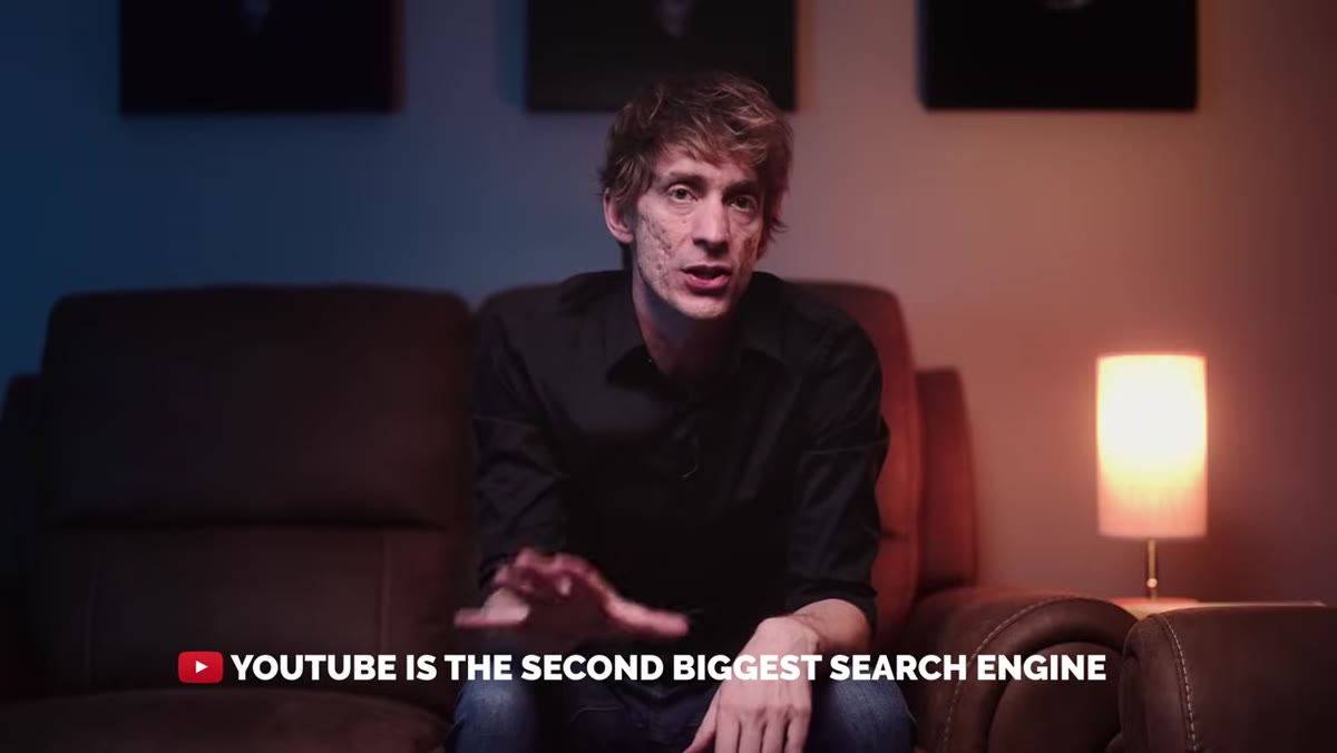 Tucker explaining YouTube as the second largest search engine