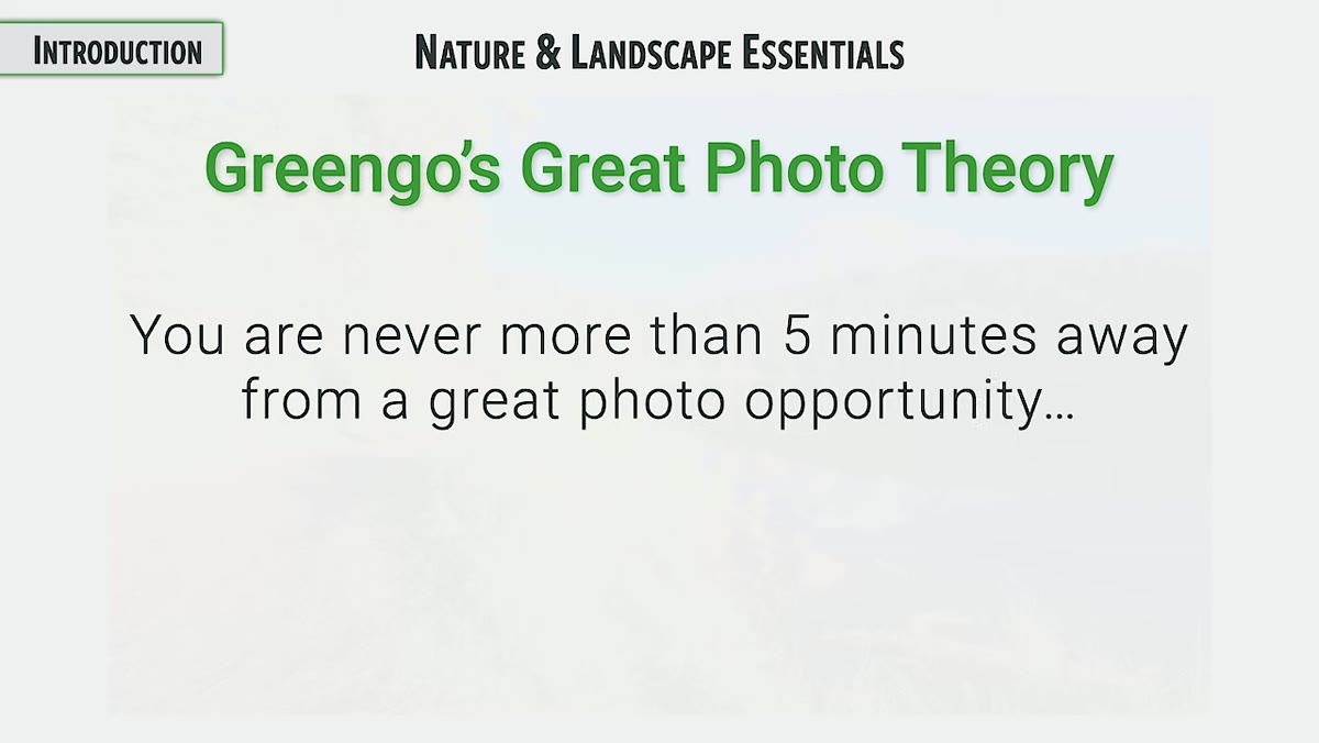 Greengo introducing his great photo theory about proximity to a good image