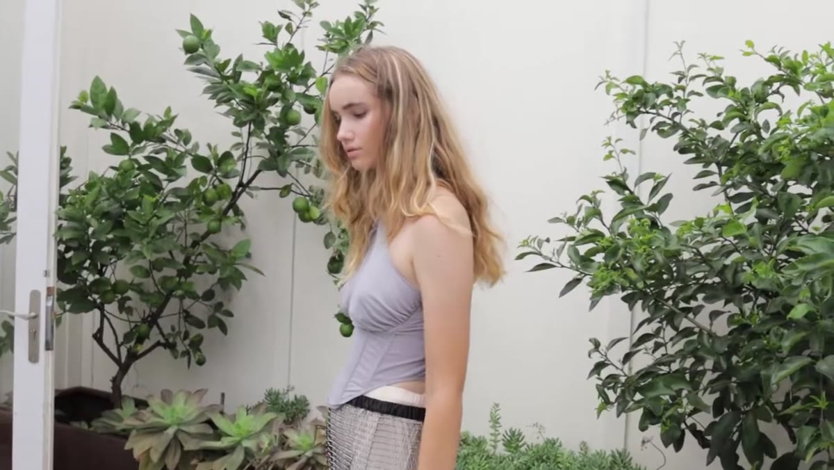 Subject walking toward the camera during the final sequence of the shoot