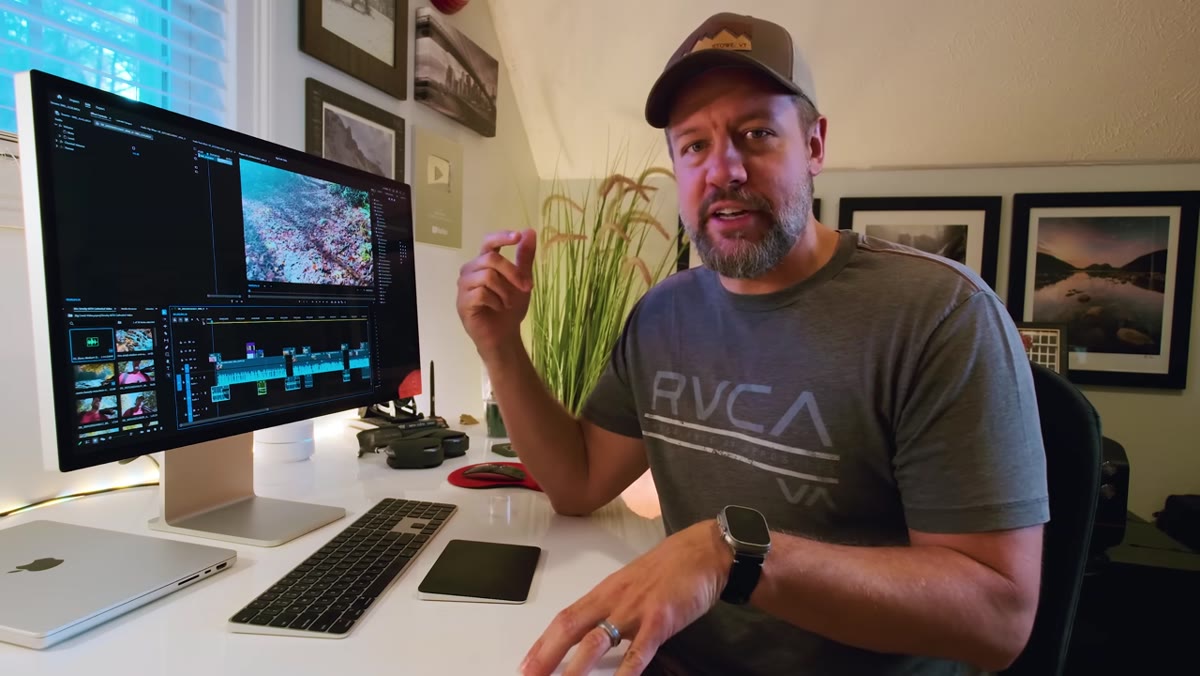 Mark reviewing final images and walking through his original frustrations