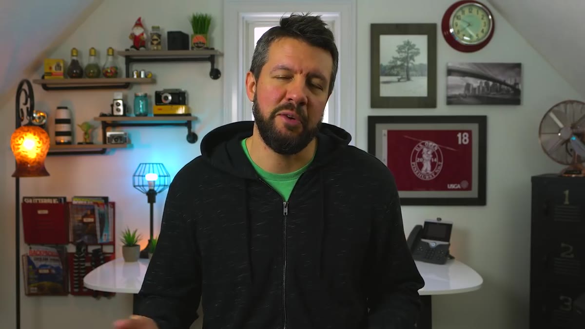 Photographer speaking to camera about the gear upgrade cycle